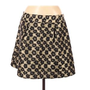 Banana Republic Metallic Floral Skirt